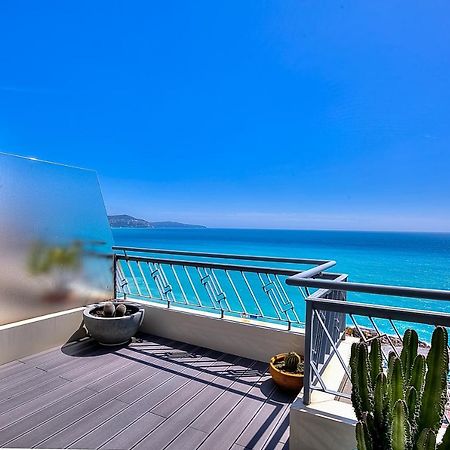 Ferienwohnung Le Florentina, Dernier Etage Avec Terrasse, Vue Sur La Baie Des Anges Nizza Exterior foto