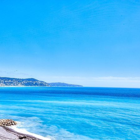 Ferienwohnung Le Florentina, Dernier Etage Avec Terrasse, Vue Sur La Baie Des Anges Nizza Exterior foto