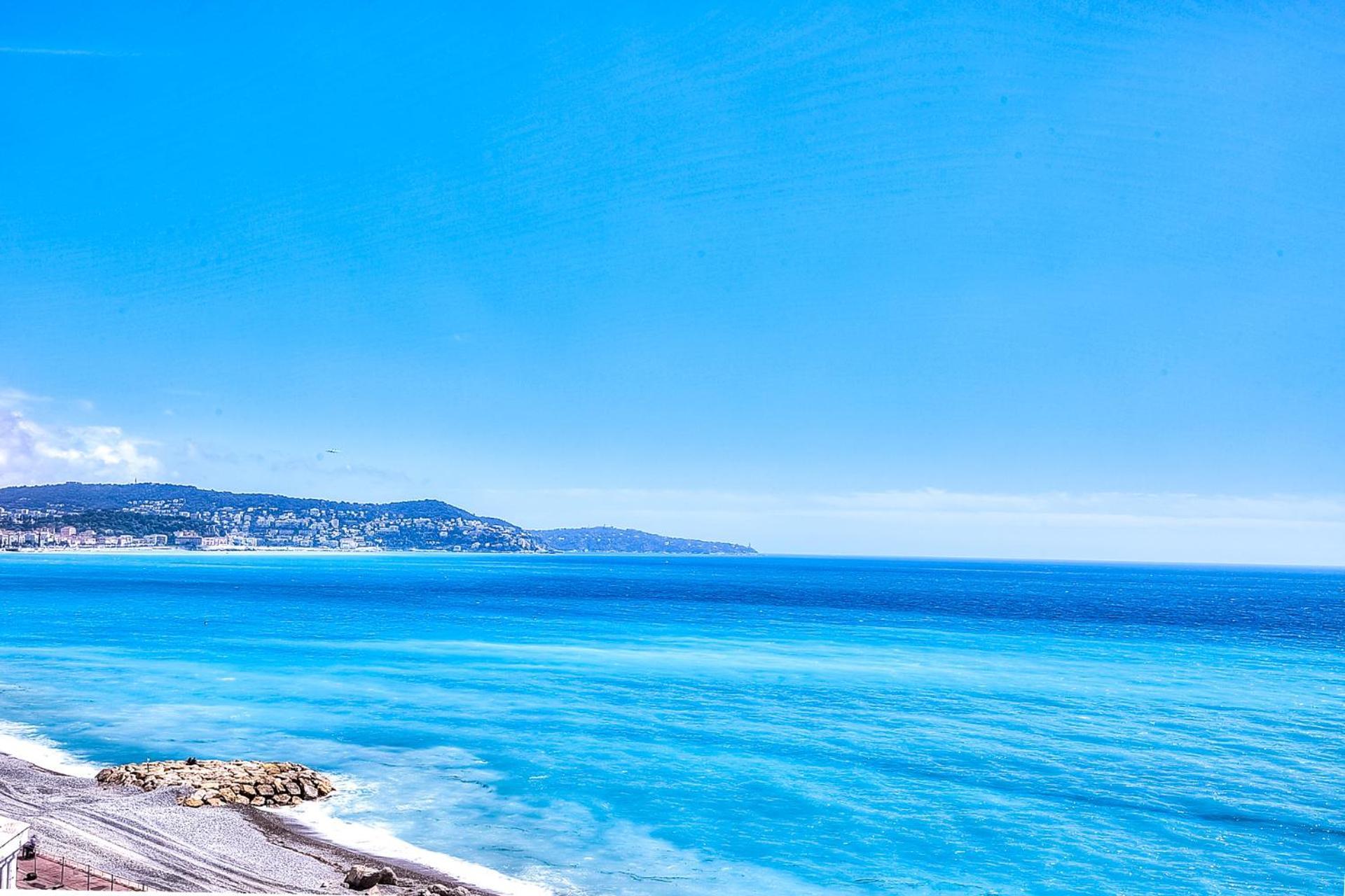 Ferienwohnung Le Florentina, Dernier Etage Avec Terrasse, Vue Sur La Baie Des Anges Nizza Exterior foto